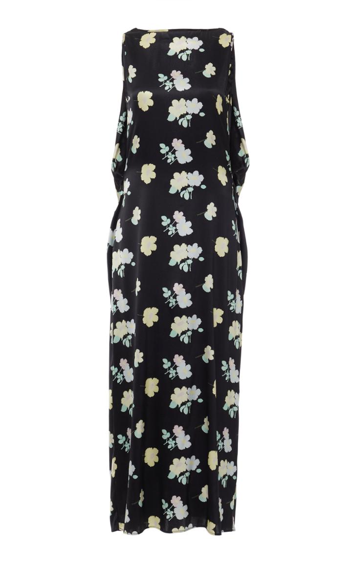 Bernadette Antwerp Grace Floral Silk-satin Midi Dress Size: 40