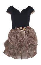 Viktor & Rolf Ruffled Rose Skirt Cocktail Mini