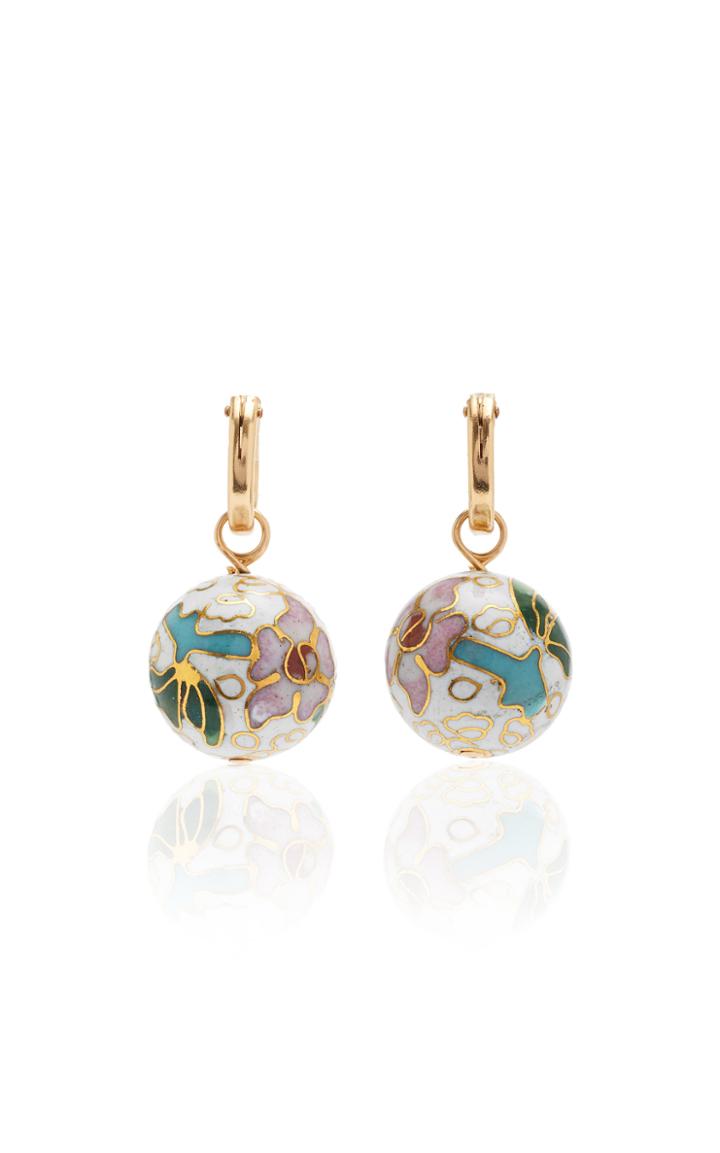 Nst Studio Cloisonn Hoop Earrings