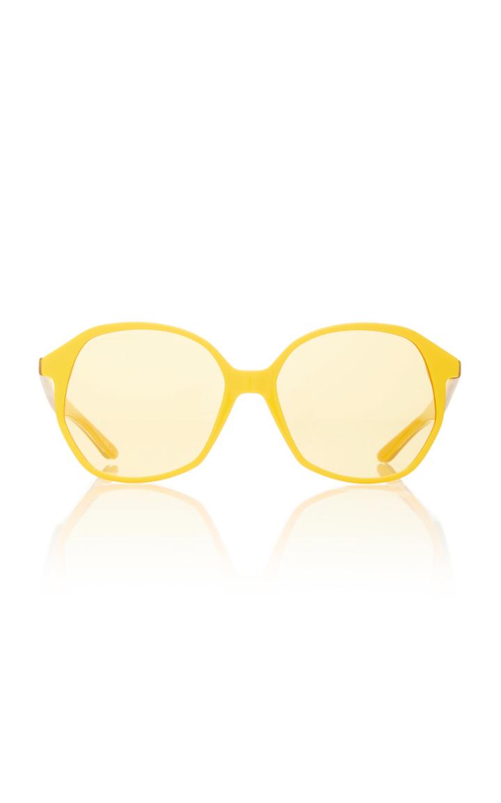 Balenciaga Verso Acetate Oversized Round-frame Sunglasses