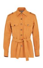 Moda Operandi Giuliva Heritage The Aurora Cotton-linen Blend Shirt