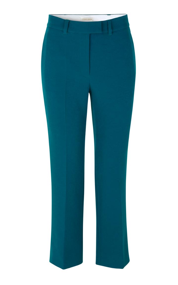 Stine Goya Brenda Cropped Crepe Straight-leg Pants