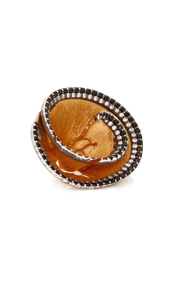 Luz Camino Black And White Pencil Chip Ring