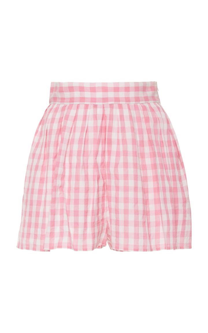 Anaak Annex Gingham Cotton-poplin Shorts