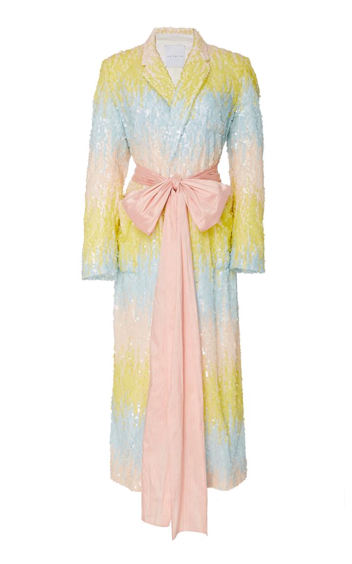 Markarian George Ombre Sequin Coat Dress