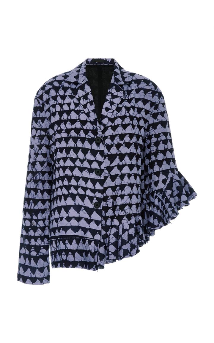 Maki Oh Adire Asymmetrical Jacket