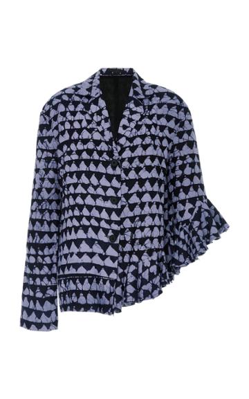 Maki Oh Adire Asymmetrical Jacket