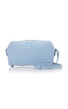 Maison Margiela Kentucky Blue 5ac Crossbody Bag In Crocodile Stamped Leather