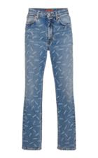 Heron Preston Laser Denim Printed Text Jeans