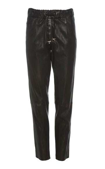 Nour Hammour Faye Leather Jogger