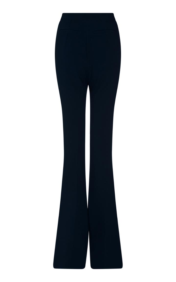 Safiyaa Halluana Crepe De Chine Flared-leg Pants Size: 36