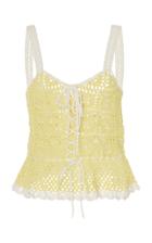 Staud Shrimp Crocheted Cotton Top