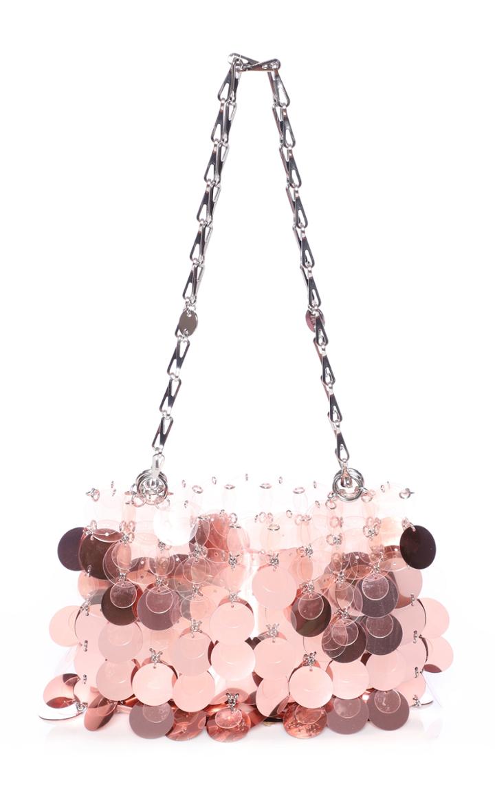 Moda Operandi Paco Rabanne Sparkle Light Pink Paillette Shoulder Bag