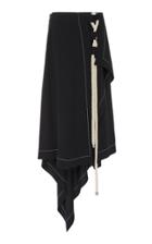 Monse Asymmetrical Wrap Skirt With Interlacing Rope