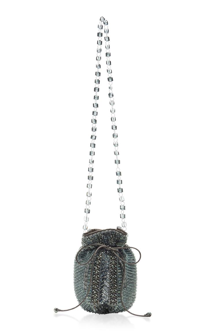 Moda Operandi Cucculelli Shaheen Bead Embroidered Satin Crossbody Bag