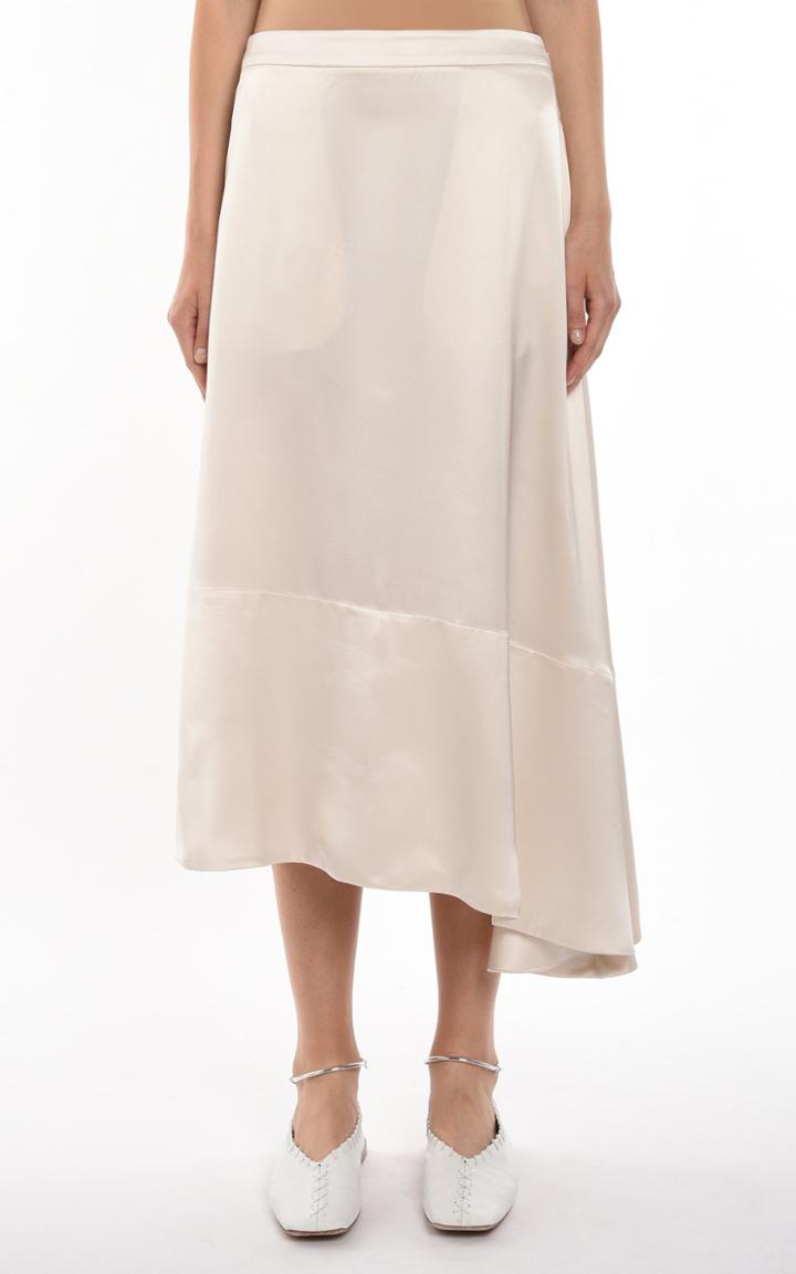 Moda Operandi Jil Sander Satin Midi Skirt