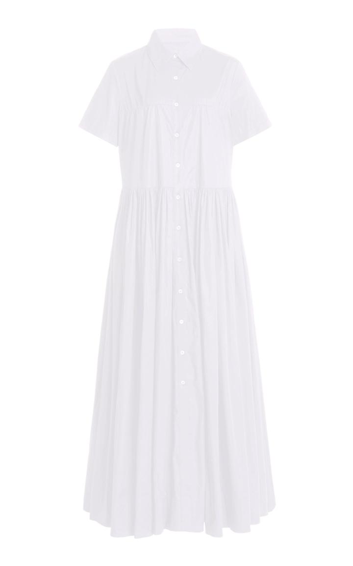 Moda Operandi Staud Guilia Cotton Poplin Maxi Dress