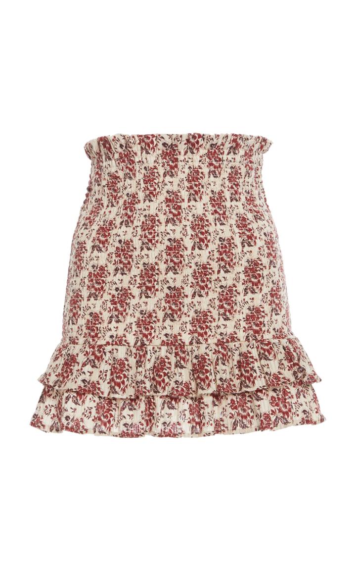 Moda Operandi Sir The Label Flor Ruched Mini Skirt