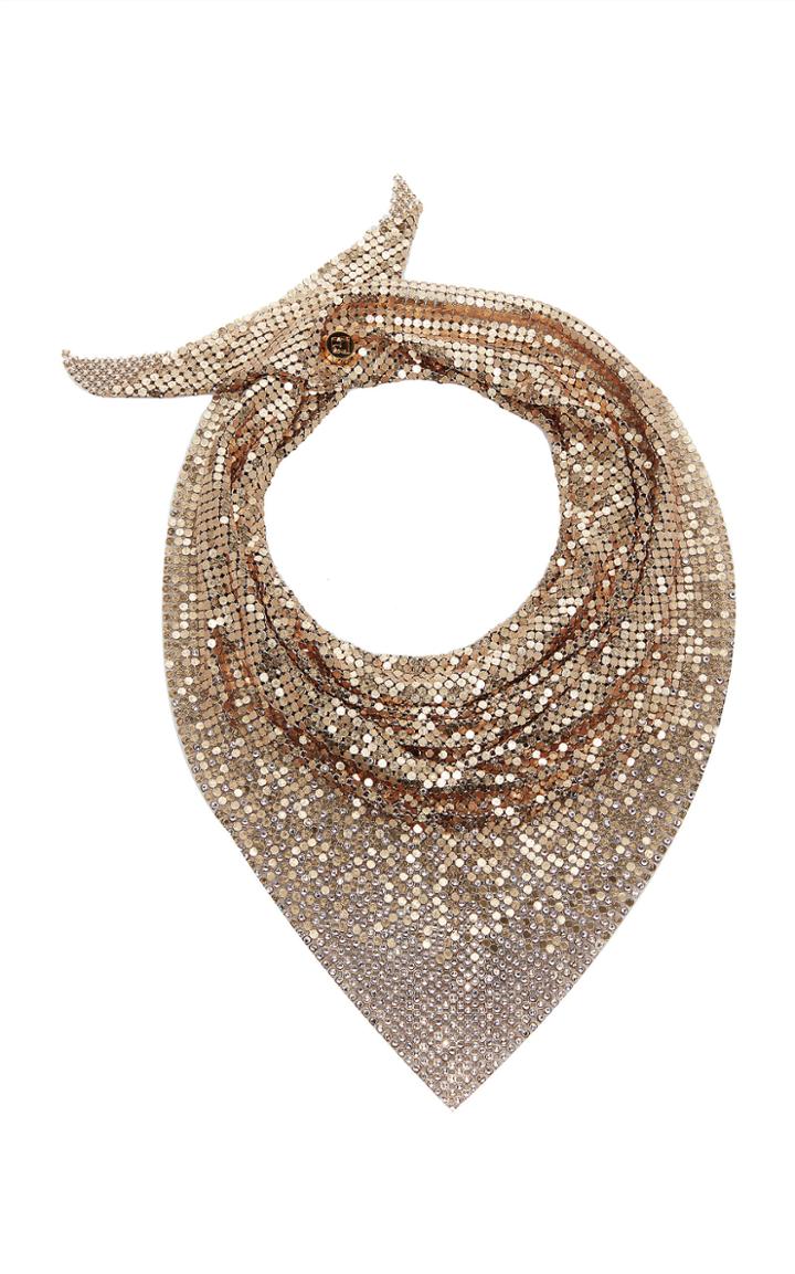 Paco Rabanne Crystal Mesh Scarf