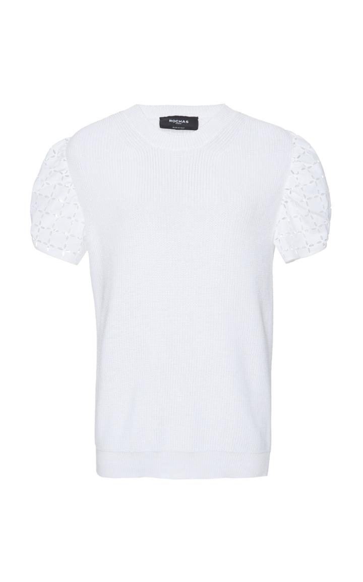 Rochas Maglia Lace Knit Top