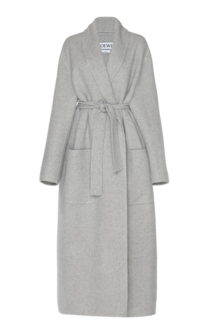 Loewe Belted Wool Coat Size: Xs