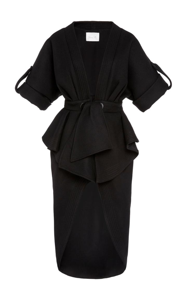 Johanna Ortiz Glorious Finding Peplum Wool Trench