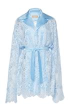 Matriel Oversized Lace Shirt With Silk Lapels