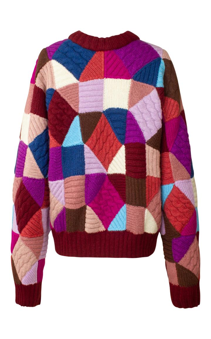 Moda Operandi Alejandra Alonso Rojas Patchwork Knit Sweater