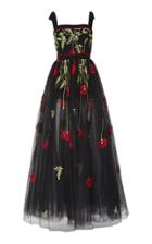 Elie Saab Floral Embroidered Dress