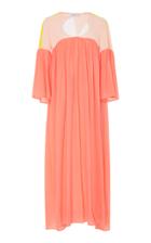 Kalyah Maxi Pink Gathered Sleeve Dress
