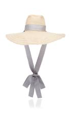 Filu Hats Mauritius Grosgrain-trimmed Straw Hat