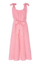 Gl Hrgel Tie-detailed Linen Midi Dress