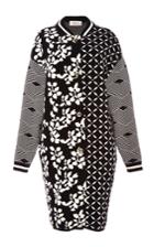 Tak.ori Black Printed Bomber Coat