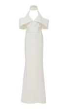 Christian Siriano Cut Out Halter Gown