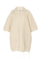 Acne Studios Kodele Distressed Wool Polo Shirt