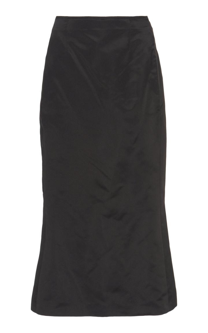 Olivier Theyskens Tyfel Fitted Silk Pencil Skirt