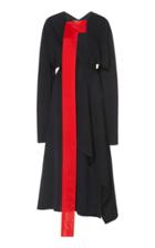 Moda Operandi Victoria Beckham Asymmetric Draped Crepe Dress Size: L