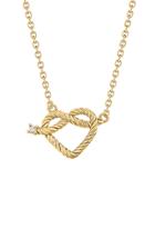 Mks Jewellery Promise 18k Yellow Gold Diamond Necklace