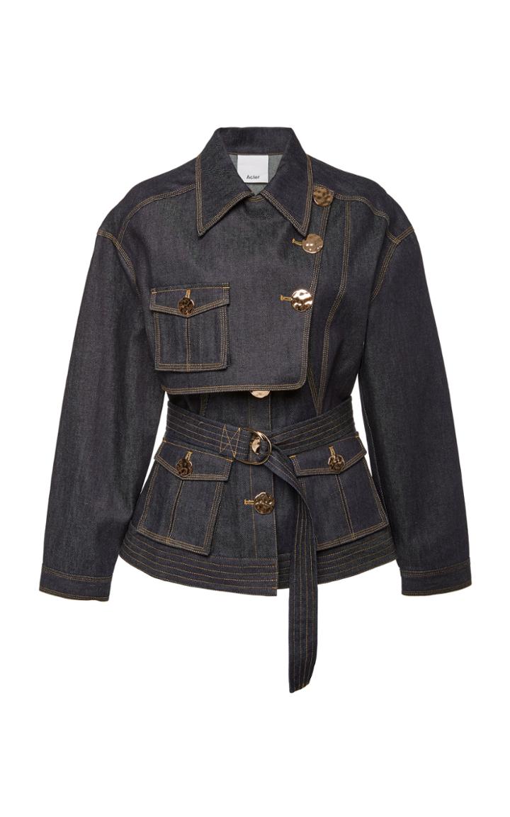 Acler Lewis Belted Denim Jacket