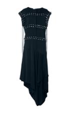 Jw Anderson Fluid Tricotine Fluid Crepe Dress