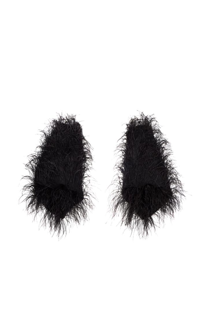 J. Mendel Ostrich Feather-embellished Bolero