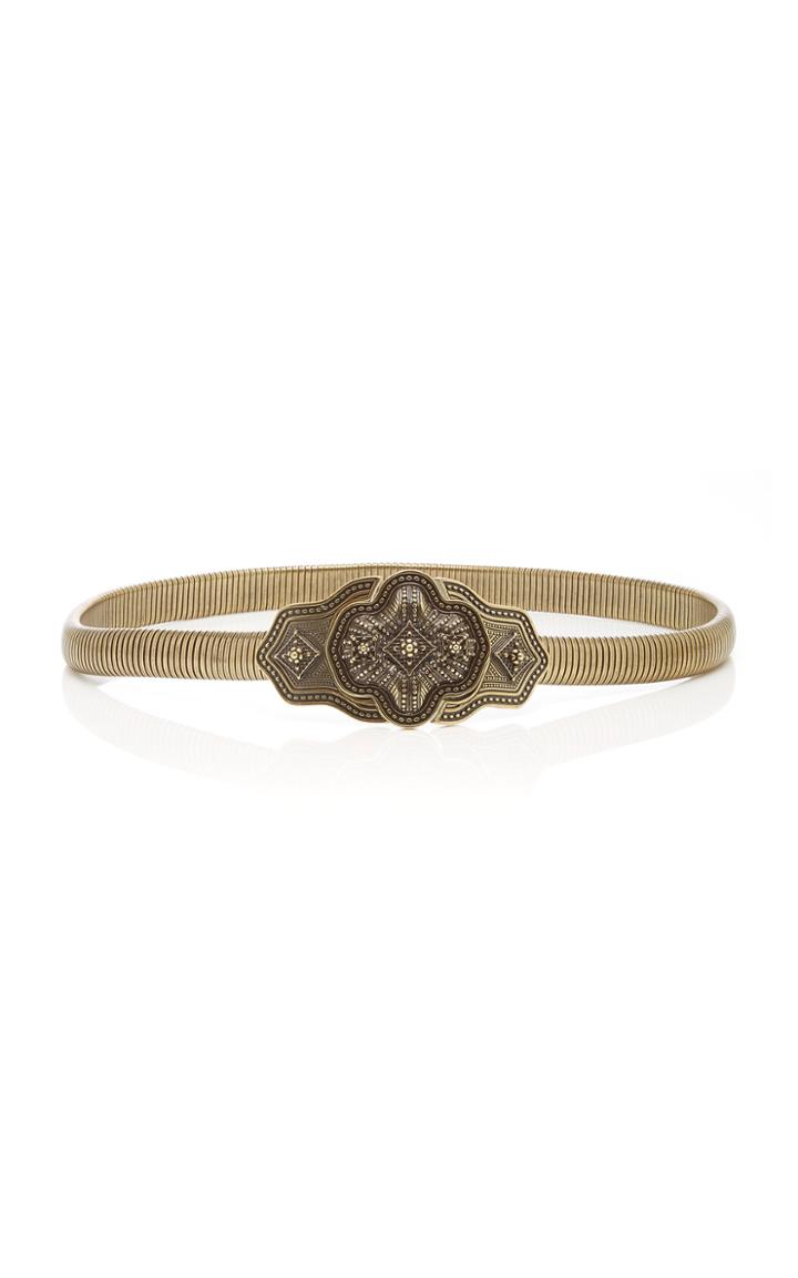 Etro Embellished Metal Skinny Belt