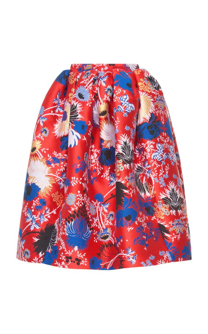 Rochas Gathering Skirt In Lurex Jaquard