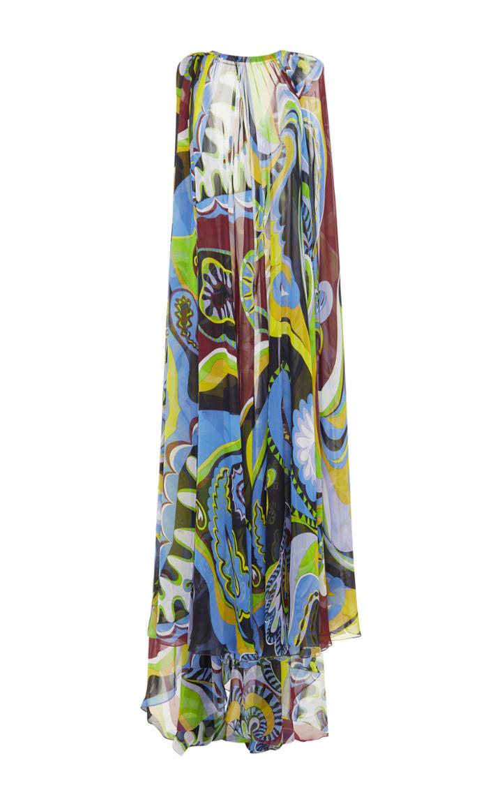 Emilio Pucci Sleeveless Printed Maxi Dress