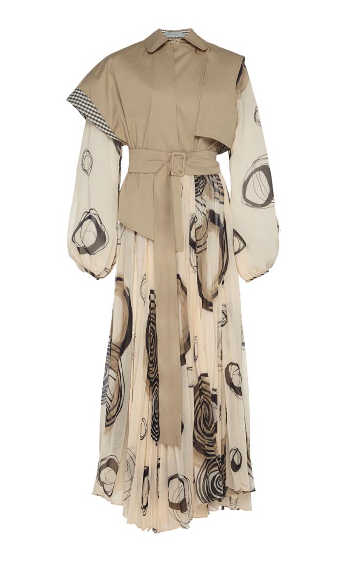Moda Operandi Silvia Tcherassi Sombrero Volteao Cotton-blend Trench Dress Size: S