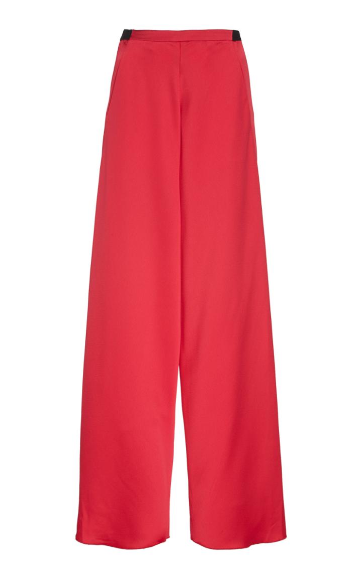 Christopher Esber Bias Wide-leg Satin Trousers