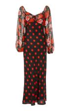 Rixo Josephine Multi-print Silk-chiffon Midi Dress