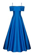 Moda Operandi Rasario Off-the-shoulder Pleated Satin Gown