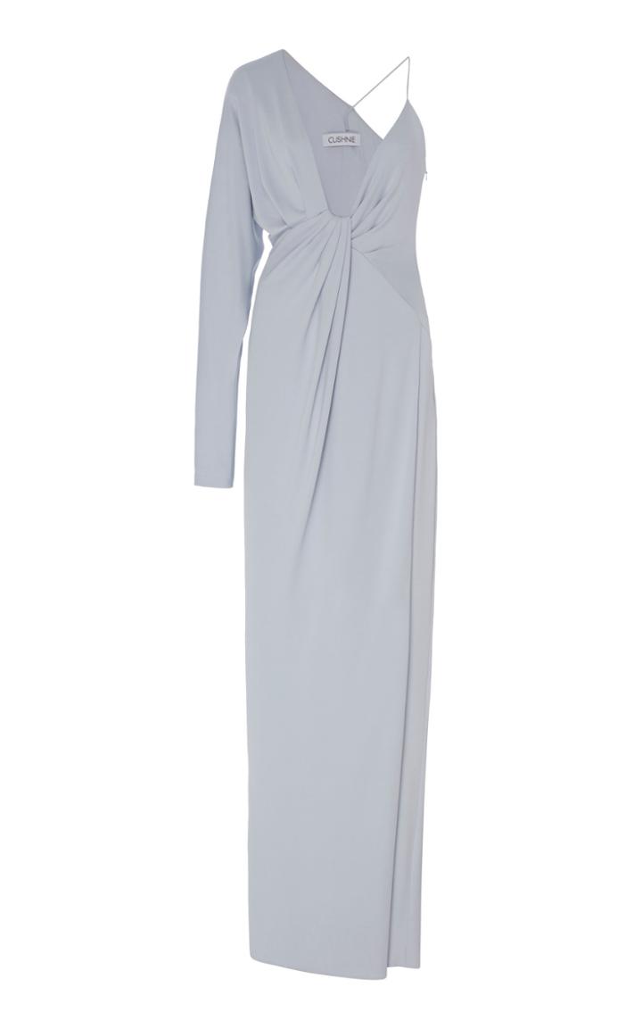 Moda Operandi Cushnie Asymmetric Creped De Chine Gown Size: 0