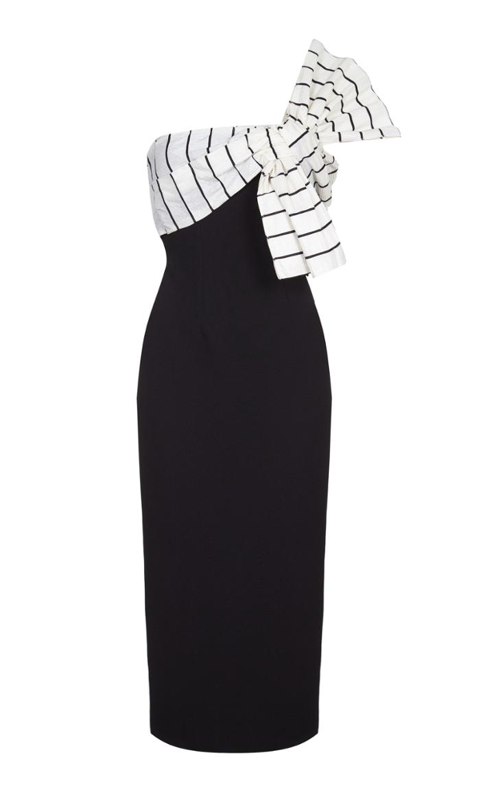 Safiyaa Reva Bow Midi Dress